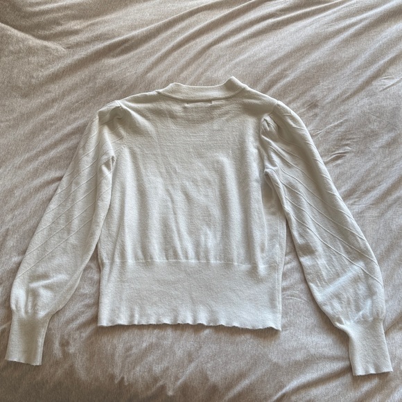 Puff Sleeve High Neck Sweater - Picture 7 of 8